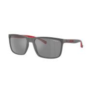 Arnette Unisex Sunglass Stripe - Couleur du Monture: Gris mat, Couleur de Lentille: Argent effet miroir gris