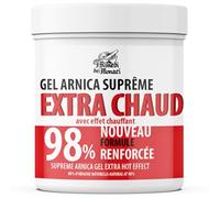 Arnica Gel Suprema 98% 550ml Creme Chauffante Musculaire Arnica Montana, Griffe Du Diable & Camphre Gel Massage Extra Fort Idéal Pour les Sportifs Made In Italy