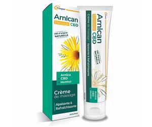 ARNICAN - NOUVELLE Crème de massage à base d'arnica et CBD d'origine naturelle Formule renforcée en Effet apaisant & rafraîchissant Tube 60ml 60 ml