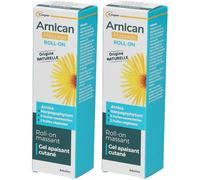 ARNICAN - Roll-on Gel cosmétique massant et apaisant cutané à base d'arnica, d'harpagophytum, 6 huiles essentielles 2 végétales Origine naturelle Format roll-on 75 ml Rouleau 2x75