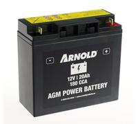 ARNOLD AGM AZ110 Batterie de démarrage 12 V 20 Ah 180 CCA pour tracteurs de pelouse 5032-U3-0010 + pôle à Droite
