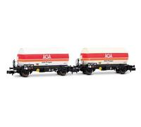 ARNOLD Coffret 2 wagons-citernes à gaz AGA ép. IV - SNCF - N 1/160 - ARNOLD HN67