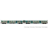 Arnold HN2552 Set 2 Autorails Aln 668 Livrée Original Bleu/Beige Échelle N 1/