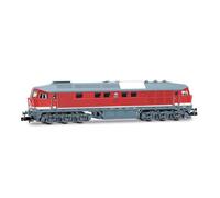 Arnold HN2658S DR, locomotive diesel 132 089-4, rouge avec toit gris, ep. IV, avec décodeur sonore DCC, configuration ferroviaire, pour enfants de +14 ans