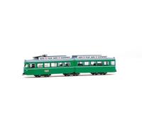 ARNOLD HN2692S Bâle, Tramway Duewag, Vert avec publicité, ép. IV-V, avec décodeur sonore DCC, Locomotive électrique Miniature, dès 14 Ans