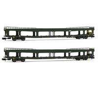 Arnold HN4347 - Set de 2 wagons porte-auto DD DEV 66, SNCF - N (1:160)