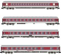 Arnold HN4360 Lot de 4 voitures de voyageurs Intercity de la DB-AG