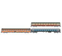 ARNOLD HN4468 DB, FS, Pack de 3 unités Alpen-Express Rome - Munich, Avmz 111 Plus Eurofima 2e 1 Plus UIC-X 64 2e ris, autocars de Voyageurs epiIV