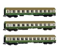 Arnold HN4482 DR, Coffret de 3 Voitures OSShD Type B, livrée Verte-Beige, A Plus AB Plus BC, ép, IV Matériel Roulant - Voitures