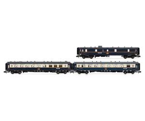 Arnold HN4490 CIWL, Pack de 3 unités Edelweiss Pullman Express, Set 1-2 (DD3, VP Fleche d'or, VPC Étoile du Nord), EP. II Voitures de Voyageurs