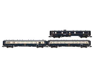 ARNOLD HN4491 CIWL, Pack de 3 unités Edelweiss Pullman Express, Set 2-2 (DD3, VPC Flèche d'or, VP Étoile du Nord), EP. II Voitures de Voyageurs