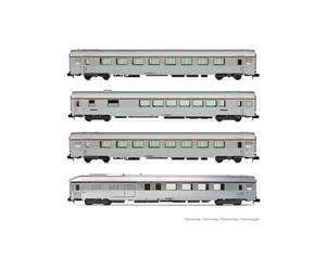 Arnold HN4499 SNCF, Coffret de 4 unités Tee « Jules Verne », ép. IV
