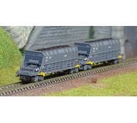 Arnold HN6548 Set de 2 wagons trémies à bogies type Faoos, transport de charbon,