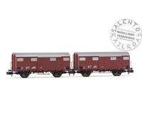 Arnold HN6574 - 1:160 N - Lot De 2 Wagons Marchandises Fermés FS Type Gs
