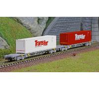 Arnold HN6584 Set de 2 wagons porte conteneurs à bogies type Sgss, Novatrans, SN