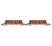 Arnold HN6671 Renfe, 2-Unit Pack 4-Axle Coal Hopper Wagons Faoos Saltra, Carfe,
