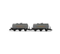 Arnold HN6674 RENFE, Coffret de 2 Wagons-citernes à 3 essieux CAMPSA, 2e livrée, ép. III Wagons de Marchandises