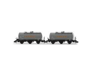 ARNOLD HN6674 RENFE, Coffret de 2 Wagons-citernes à 3 essieux CAMPSA, 2e livrée, ép. III Wagons de Marchandises