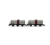 2 wagons Uh, 3 essieux, "SGTL SEWAR", SNCF, Ep IV - ARNOLD HN6675 - N 1/160
