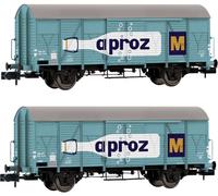 Arnold HN6683 Lot de 2 wagons de marchandises K4 « APROZ » de la SBB