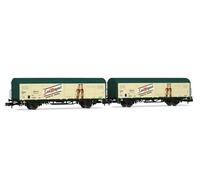 Arnold HN6704 RENFE, Coffret de 2 Wagons JPD, San Miguel, ép. V, Packs de Wagons de Marchandises