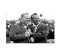 Arnold Palmer & Jack NICKLAUS 1965 MATERS Photo sur toile Décoration murale pour salon, chambre à coucher 30 x 45 cm