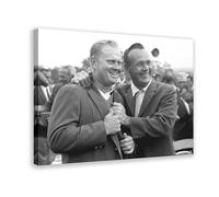 Arnold Palmer & Jack NICKLAUS 1965 MATERS Photo sur toile pour décoration de chambre à coucher, bureau, chambre, cadeau 40 x 60 cm