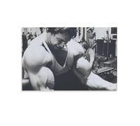 Arnold Schwarzenegger Poster sur toile à suspendre pour décoration d'intérieur - Poster de gym - 30 x 45 cm