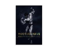 Arnold Schwarzenegger Poster sur toile avec citations de motivation - Décoration murale sans cadre - Pour salon, chambre à coucher - 40 x 60 cm