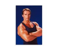 Arnold Schwarzenegger Toile murale moderne pour chambre à coucher ou chambre à coucher, style dessin animé, 40 x 60 cm, sans cadre