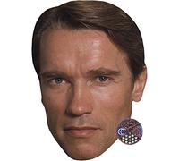 Arnold Schwarzenegger (Young) Celebrity Mask, Flat Card Face, Fancy Dress Mask