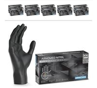 ARNOMED® Gants en nitrile taille XXL Noir [900 unités] - Gants à usage unique pour chirurgie & laboratoire - Gants en nitrile sans poudre & sans latex - Moufles en nitrile XS, S, M, L, XL, XXL