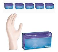 Gants jetables ARNOMED en vinyle XL, 1000 pièces (10 boîtes), gant non poudre, gants jetable, gants vinyle, boite de gants jetables, gants en vinyle disponibles en tailles S, M, L & XL, gant hygiene