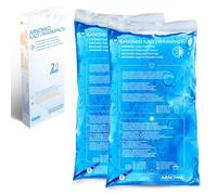 ARNOMED® Packs réfrigérants réutilisables Gel 12x29cm [6 PIÈCES], compresses froides/chaudes réutilisables et adaptées au micro-ondes, coussinets réfrigérants, packs réfrigérants, compresses froides