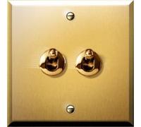 Arnould 67202 Art Univers Mémoire Double Va et Vient ou Interrupteur à Levier, 10A, Or Brossé