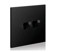 Arnould 67802 Art Univers Epure Double Va-et-vient ou Interrupteur, Noir Mat
