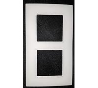 ARNOULD - Plaque Arnould Espace Lumière double verticale, entraxe 57mm - ARN-PLAQUE2P57 - lumière