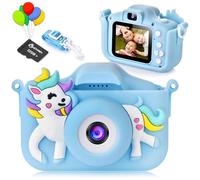 ARNSSIEN Appareil Photo Enfant avec Protection de l'objectif, caméra pour Enfants 3-10 Ans, Cadeau d'anniversaire de Noël,2.0 Pouces Enfant Appareil Photo Numérique,vidéo HD 1080p, Carte SD 32 Go
