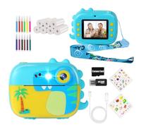 ARNSSIEN Appareil Photo Instantané Enfant Numérique 7 Rouleaux Papier&2,4" | Impression instantanée, Caméra Vidéo 1080P, Selfie, Carte, Photo & Vidéo, Cadeau Anniversaire filles et garçons 3-12 ans, M3