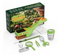 ARNSSIEN Kit d'Exploration Enfant 500X, Observation Insectes,Photo et Vidéo | Écran 2,4", Lumière LED, attrape insecte, Portable,Boîte Loupe à Insectes, Découverte Nature,Jouet Scientifique 3-12 Ans,B315