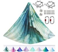 ARNTY Kit de Yoga pour Adultes, Accessoires de Yoga, Charge de 500 kg, Matériel D'installation Complet Inclus (Muti-Green)