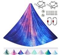 ARNTY Kit de Yoga pour Adultes, Accessoires de Yoga, Charge de 500 kg, Matériel D'installation Complet Inclus (Muti-Blue)