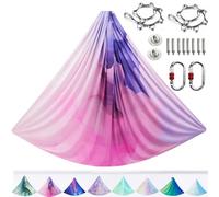 ARNTY Kit de Yoga pour Adultes, Accessoires de Yoga, Charge de 500 kg, Matériel D'installation Complet Inclus (Muti-Pink)