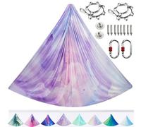 ARNTY Kit de Yoga pour Adultes, Accessoires de Yoga, Charge de 500 kg, Matériel D'installation Complet Inclus (Muti-Purple)