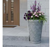 Arnusa Bac à fleurs, en pierre artificielle, aspect ardoise, résistant aux intempéries et aux UV, pour jardin, terrasse et balcon (BK-FP-02)