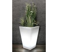Arnusa Grand Pot de Fleur LED 69,5 x 45 cm éclairé RVB avec télécommande PL409S Pot de Fleur Moderne Batterie et câble d'alimentation intérieur § extérieur