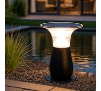 Arnusa lumière de jardin sans fil énergie solaire lumière solaire Lumineux 360 lm éclairage de terrasse réglable blanc chaud et blanc froid 29 x 23,5 cm 4000mAh batterie