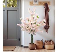 Arnusa Plante artificielle de cerisier, arbre de cerisier artificiel, fleur de cerisier, plante d'intérieur (rose, 120 cm), Extra Breit, (KP Kirsche)