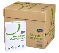 aro Papier A4 recyclé, 80 g/m², Ramettes: 2500 feuilles (5x500), pour imprimante laser et à jet d'encre, multi-usages, business, bureau, gris clair