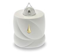 AROBA Bougie funéraire LED - Effet vacillant comme une vraie bougie - Longue durée de combustion jusqu'à 200 jours - Bougie commémorative réutilisable - Larme blanche